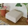 Voir la diapositive 4 : BEST MOBILIER Cristal - pouf modulable - 65 cm - en velours texturé