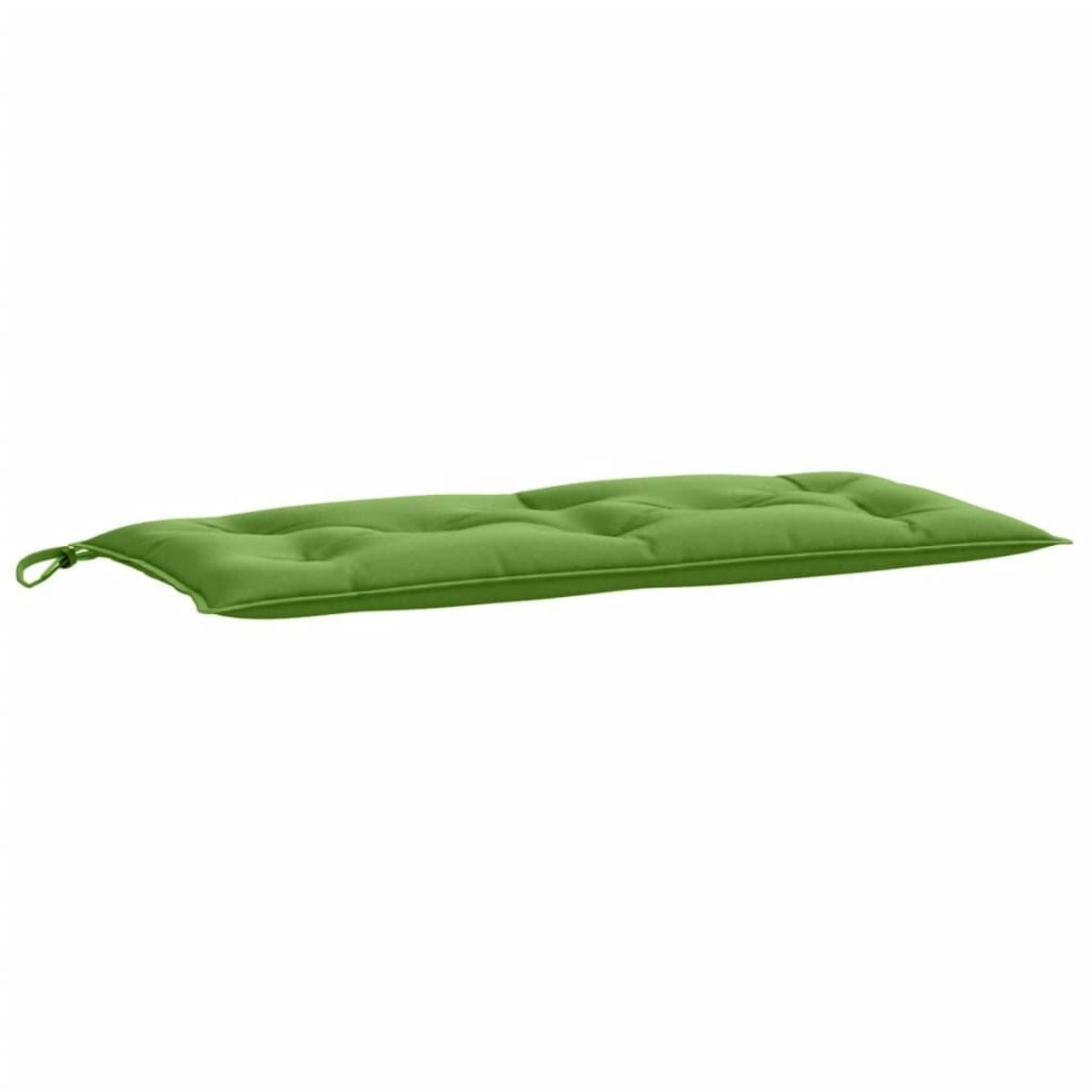 VIDAXL Coussins de banc de jardin lot de 2 vert melange tissu