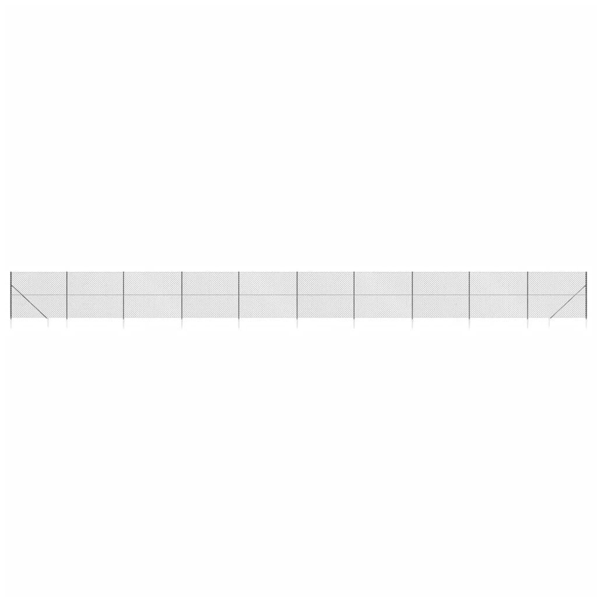 Voir la diapositive 2 : VIDAXL Cloture a mailles losangees avec ancrage anthracite 1,6x25 m