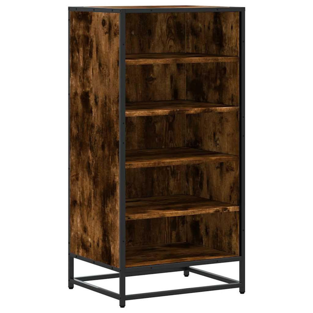 VIDAXL Etagere a chaussures chene fume 48x38x97,5 cm bois d'ingenierie