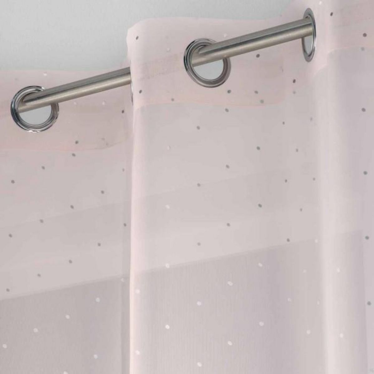 Paris Prix Rideau Voilage à Œillets  Orion  140x240cm Rose