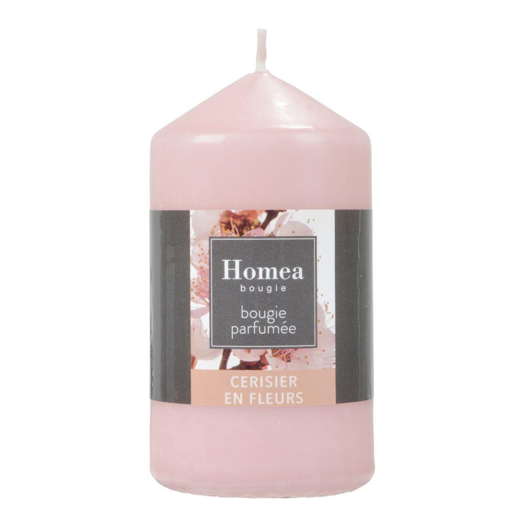 HOMEA Bougie pilier  essentiel ii  11cm cerisier en fleurs