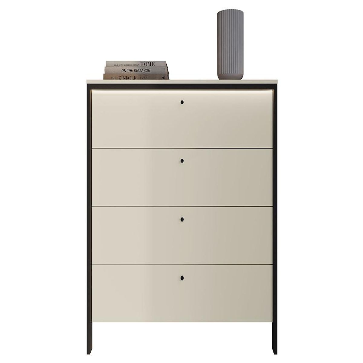 BEST MOBILIER Kimi - commode 4 tiroirs - led inclus