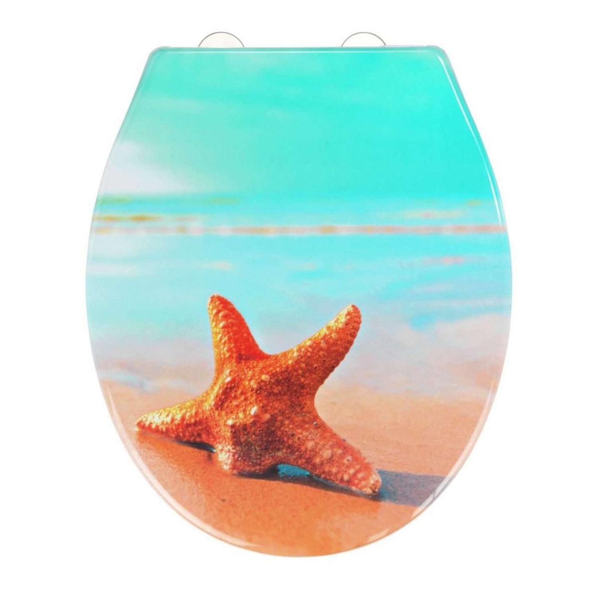 Wenko Abattant WC Mer - Bois - Multicolore