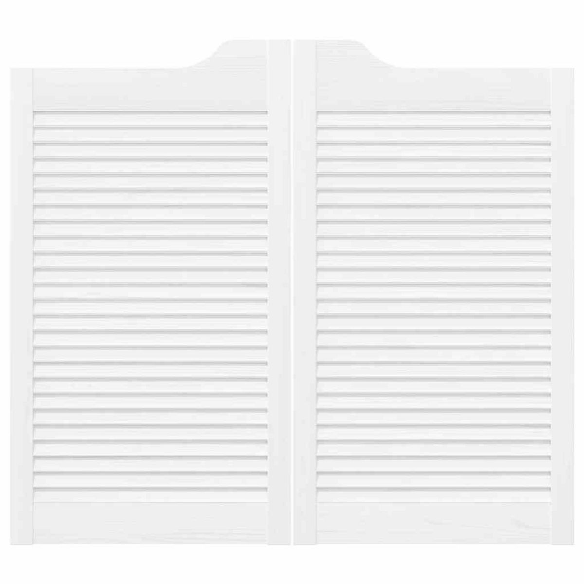 VIDAXL Portes battantes a persiennes 1 paire blanc 90x80 cm