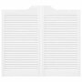 Voir la diapositive 5 : VIDAXL Portes battantes a persiennes 1 paire blanc 90x80 cm