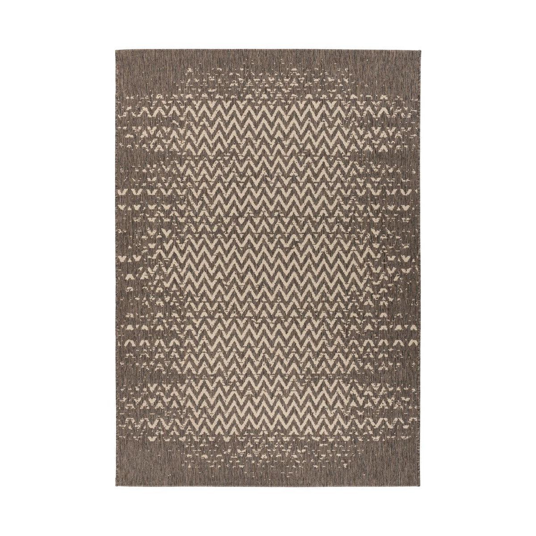 Paris Prix Tapis tissé à poils plats  splash  marron. Coloris disponibles : Marron