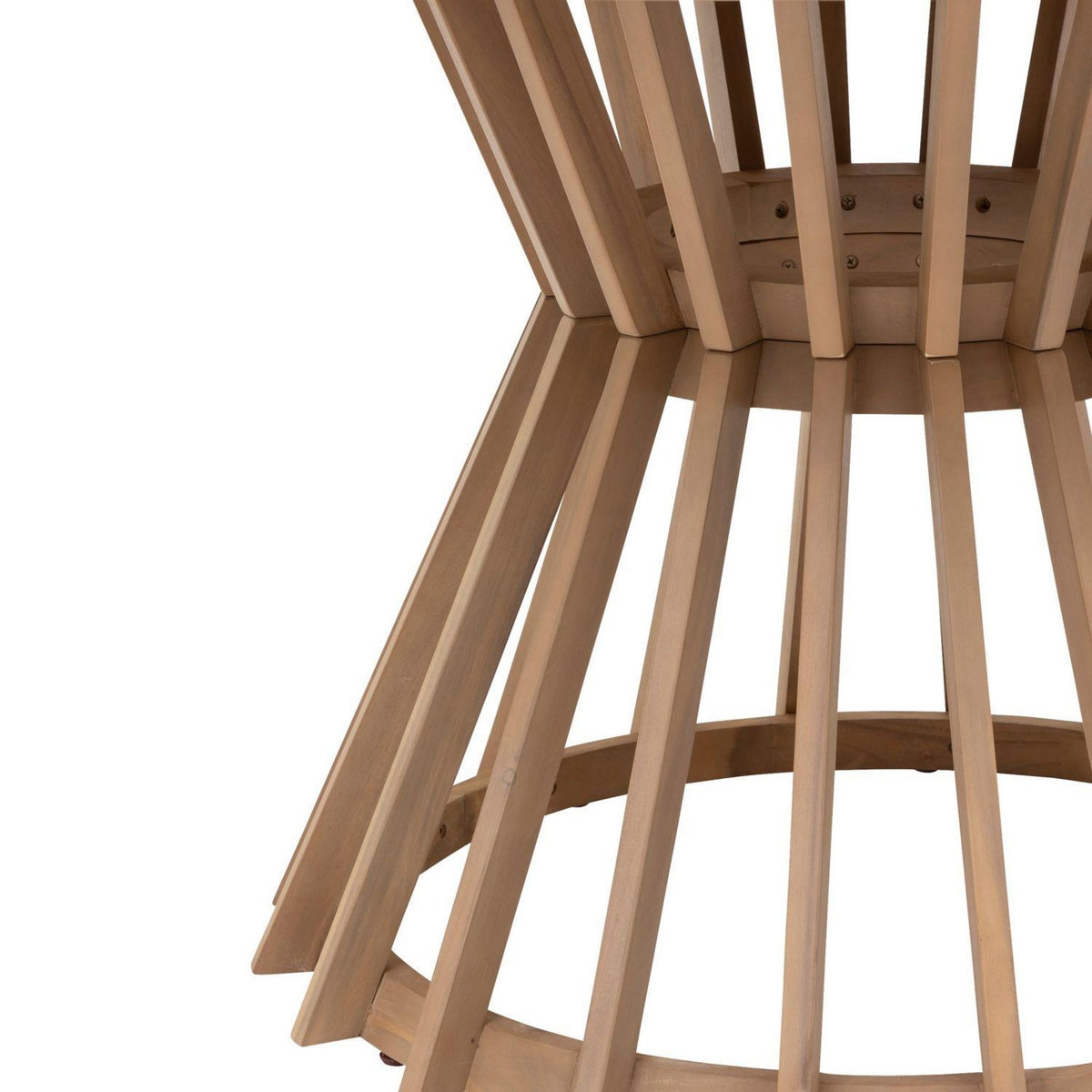 HESPERIDE Table de jardin ronde Osuna en acacia - 6 Places
