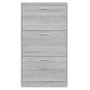 Voir la diapositive 6 : VIDAXL Armoire à chaussures Sonoma gris 59x17x108 cm Bois d ingénierie