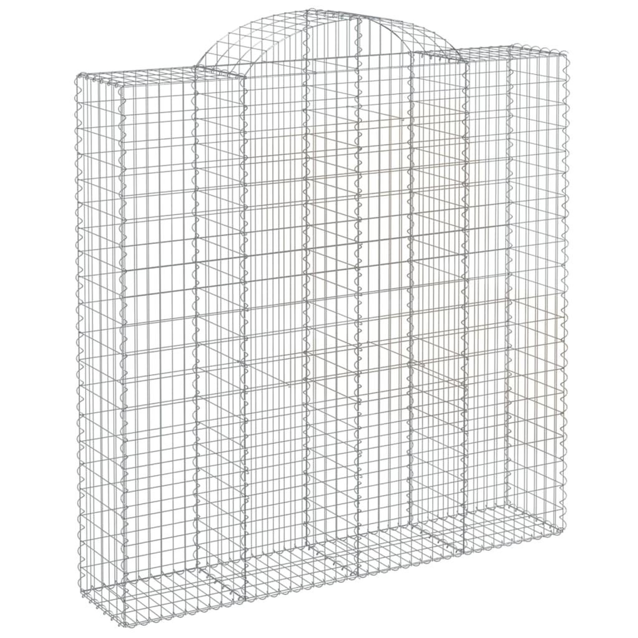 Voir la diapositive 2 : VIDAXL Panier de gabions arque 200x50x200/220 cm Fer galvanise