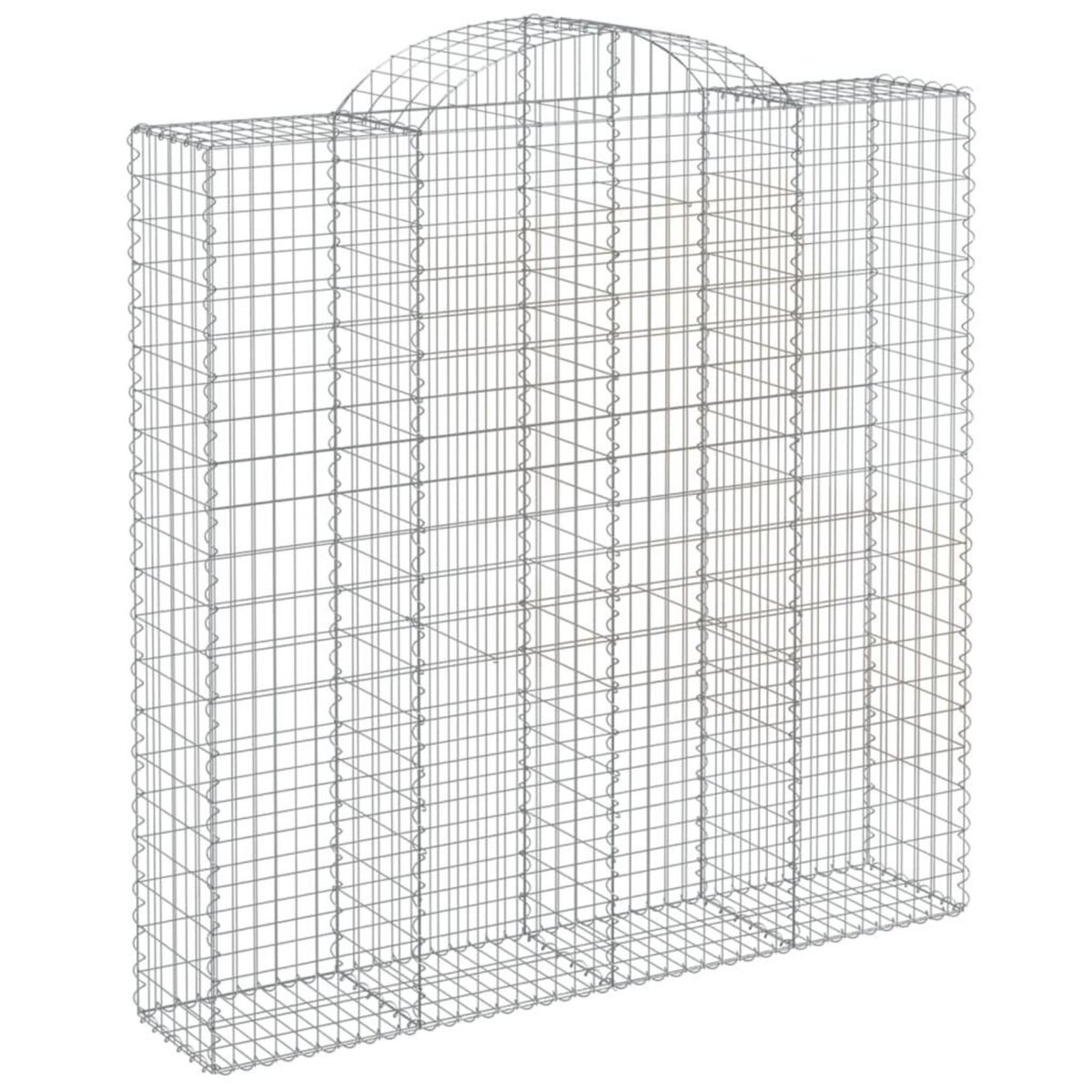 VIDAXL Panier de gabions arque 200x50x200/220 cm Fer galvanise