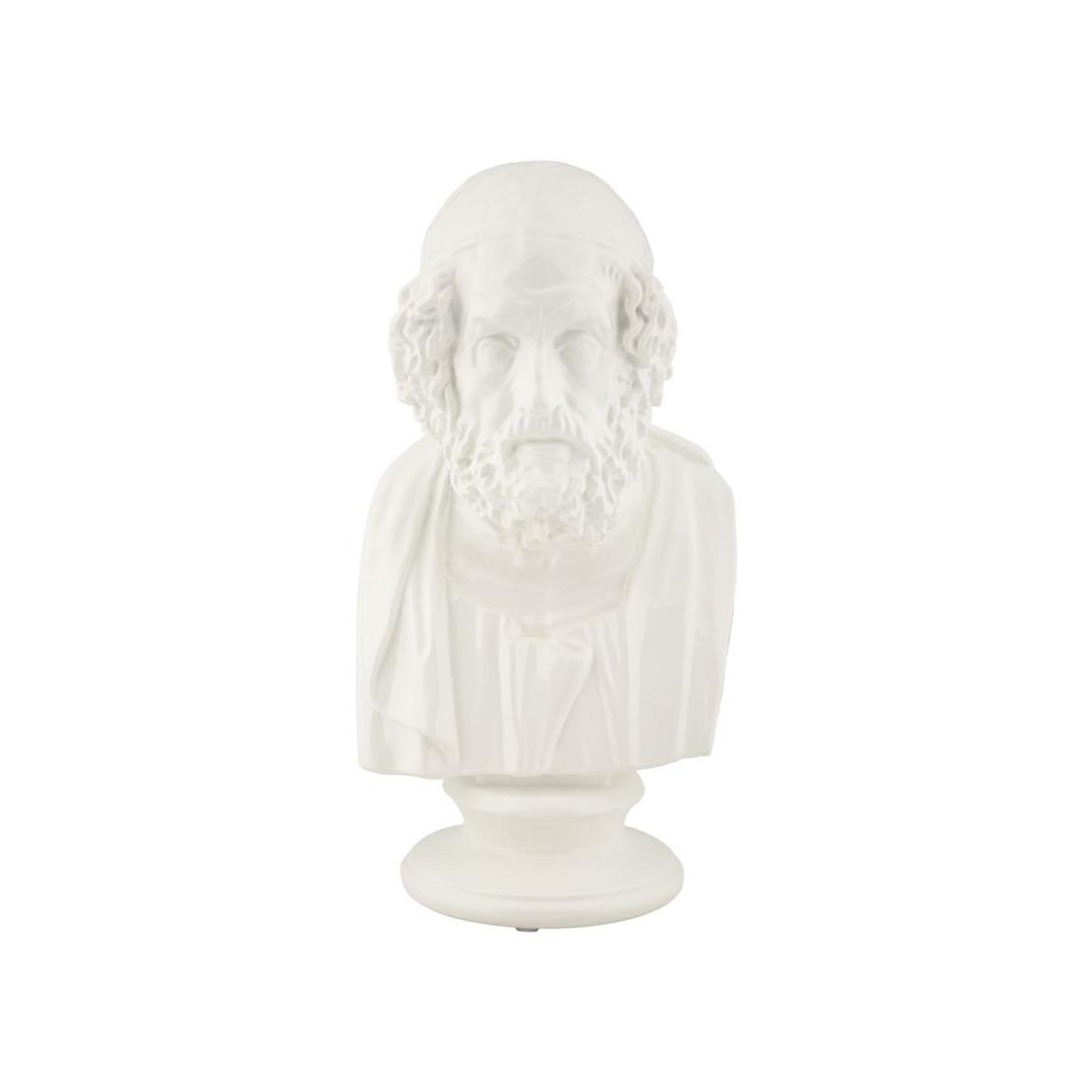 Paris Prix Buste homme en résine  sage  25cm blanc