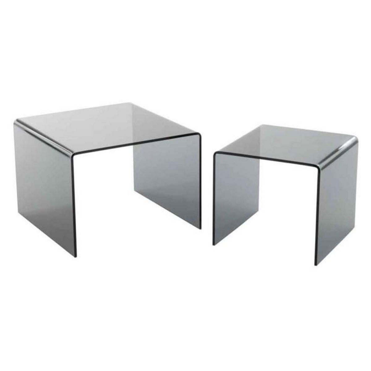 Paris Prix Lot de 2 Tables Gigognes  Magda  65cm Noir