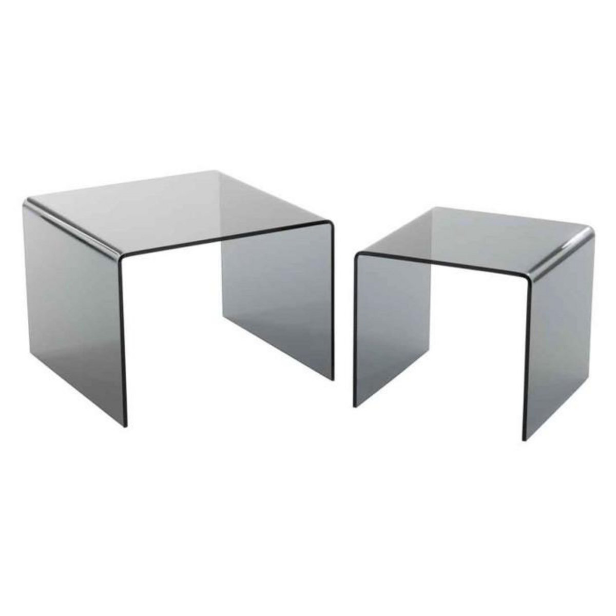 Paris Prix Lot de 2 Tables Gigognes  Magda  65cm Noir