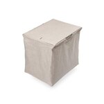 EMUCA SRL Panier pour armoires et dressings Quartz -  418x320x400mm -  Acier et Tissu -  Titane