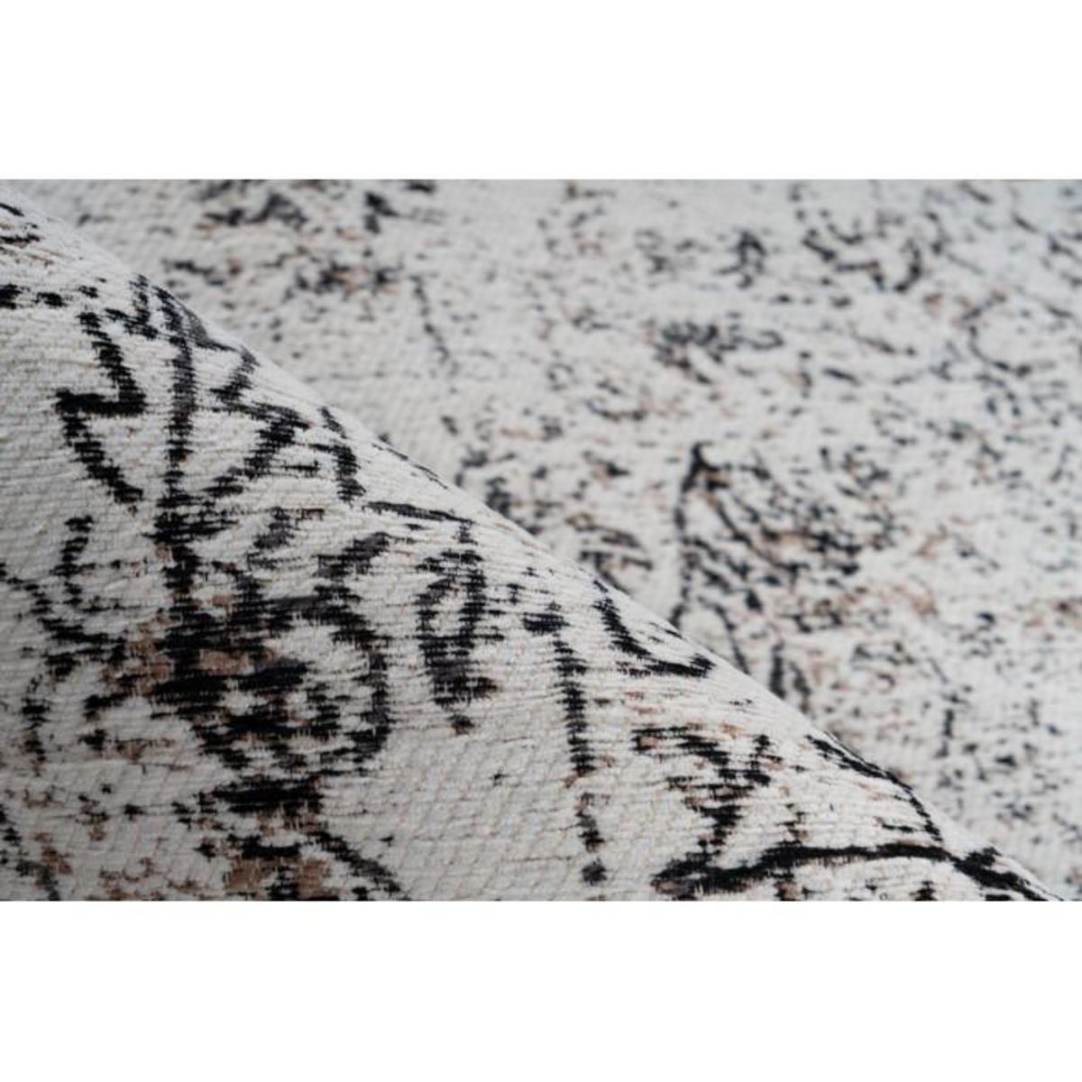 Paris Prix Tapis Vintage à Poils Courts  Iglesia  Anthracite