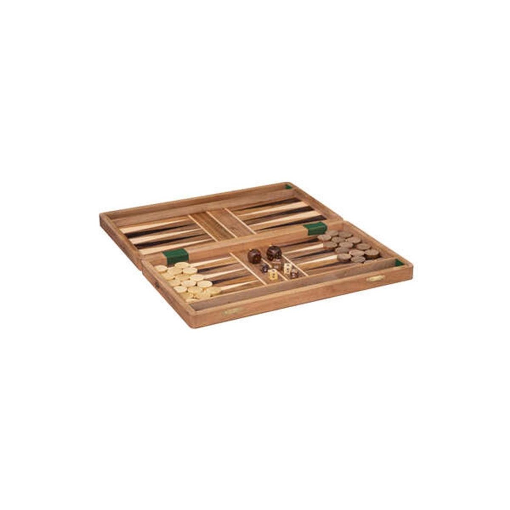 Voir la diapositive 2 : ATMOSPHERA Jeu backgamon déco  bois d'acacia  41cm marron