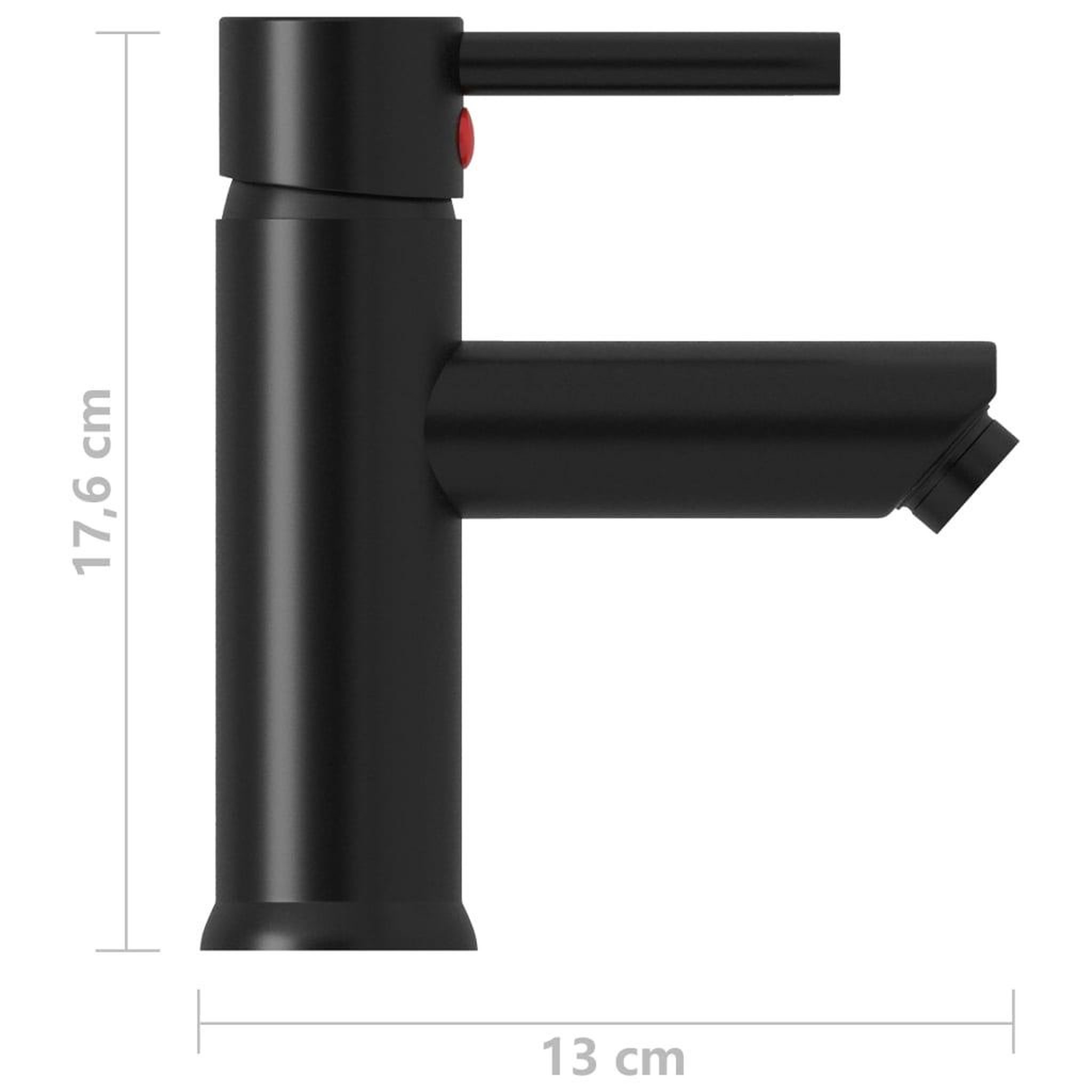 Voir la diapositive 6 : VIDAXL Robinet de lavabo de salle de bain noir 130x176 mm