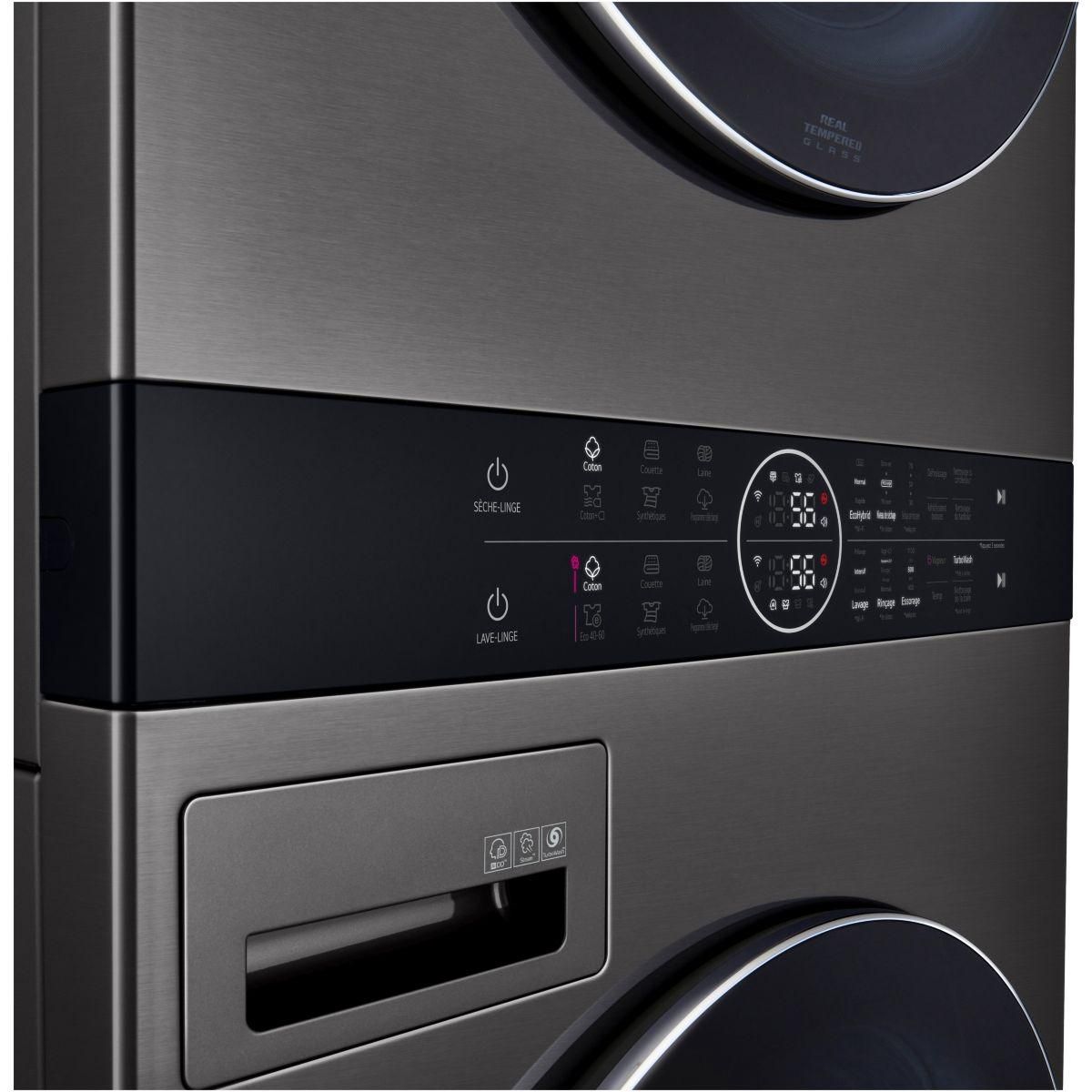 LG Lave linge séchant hublot F761TOWERB2 WashTower
