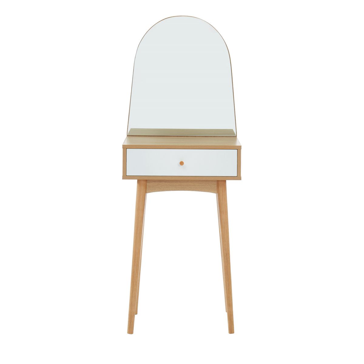 Coiffeuse avec miroir et grand tiroir L 50cm MARIE