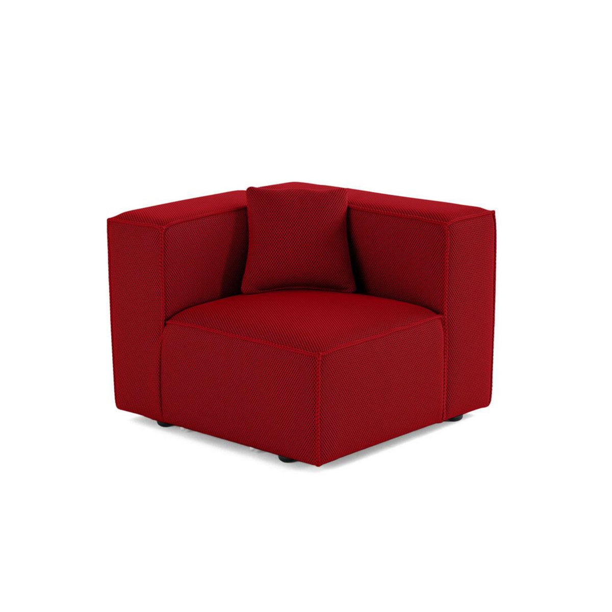 LISA DESIGN Arty - module d'assise droit - en tissu mailles 3d