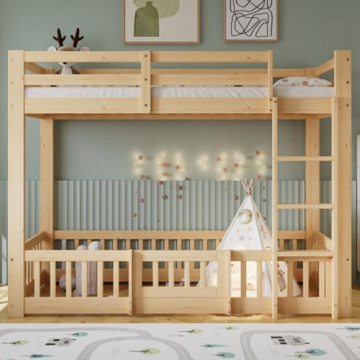 MERAX Lit superposé 90x200cm