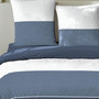 Voir la diapositive 3 : Home collection Parure housse de couette 3 pcs 240x220 cm 100% coton 51 fils cini