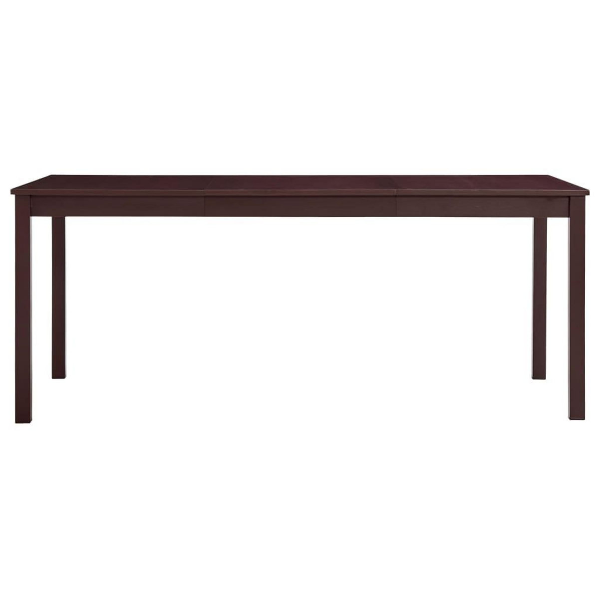 VIDAXL Table a manger Marron fonce 180x90x73 cm Bois de pin
