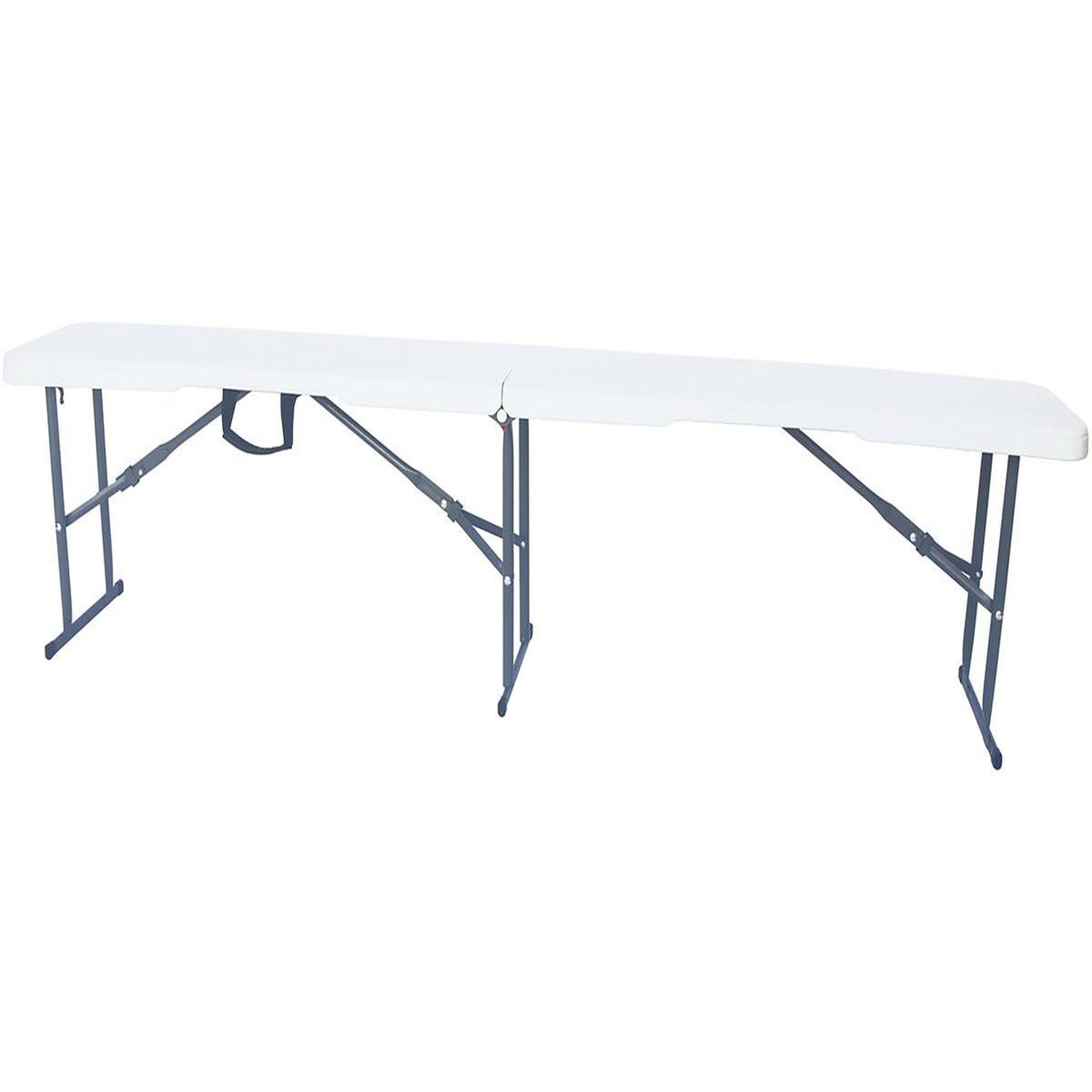 Habitat et Jardin Banc pliant en métal  foldy  - 183 x 29 x 42 cm - blanc