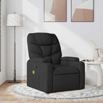 VIDAXL Fauteuil de massage inclinable Noir Tissu
