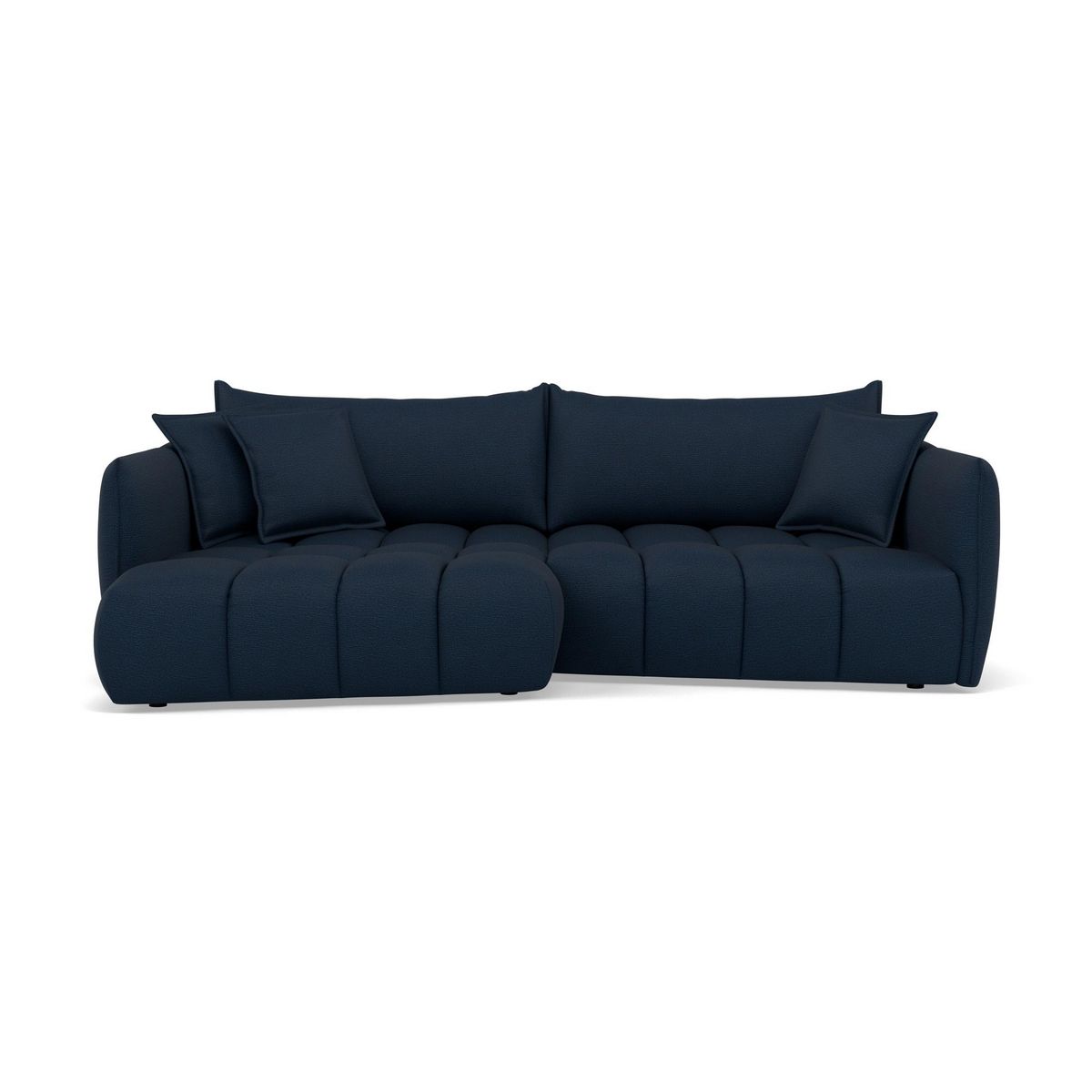 LISA DESIGN Cassiopee - canapé d'angle gauche 4 places en tissu texturé