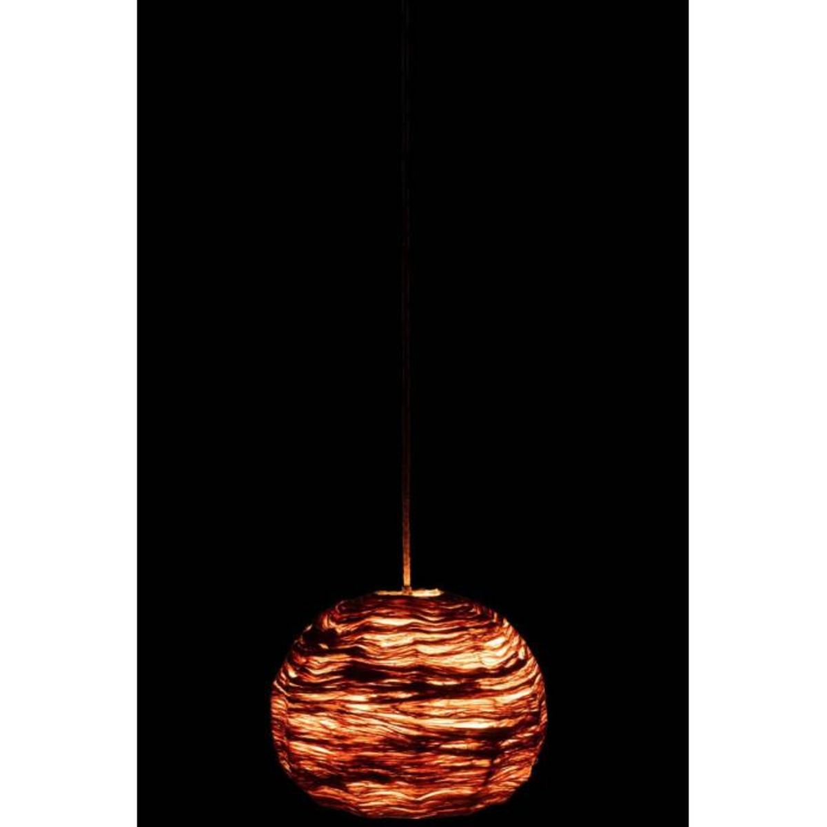 Paris Prix Lampe Suspension Boule  Feuille  45cm Naturel