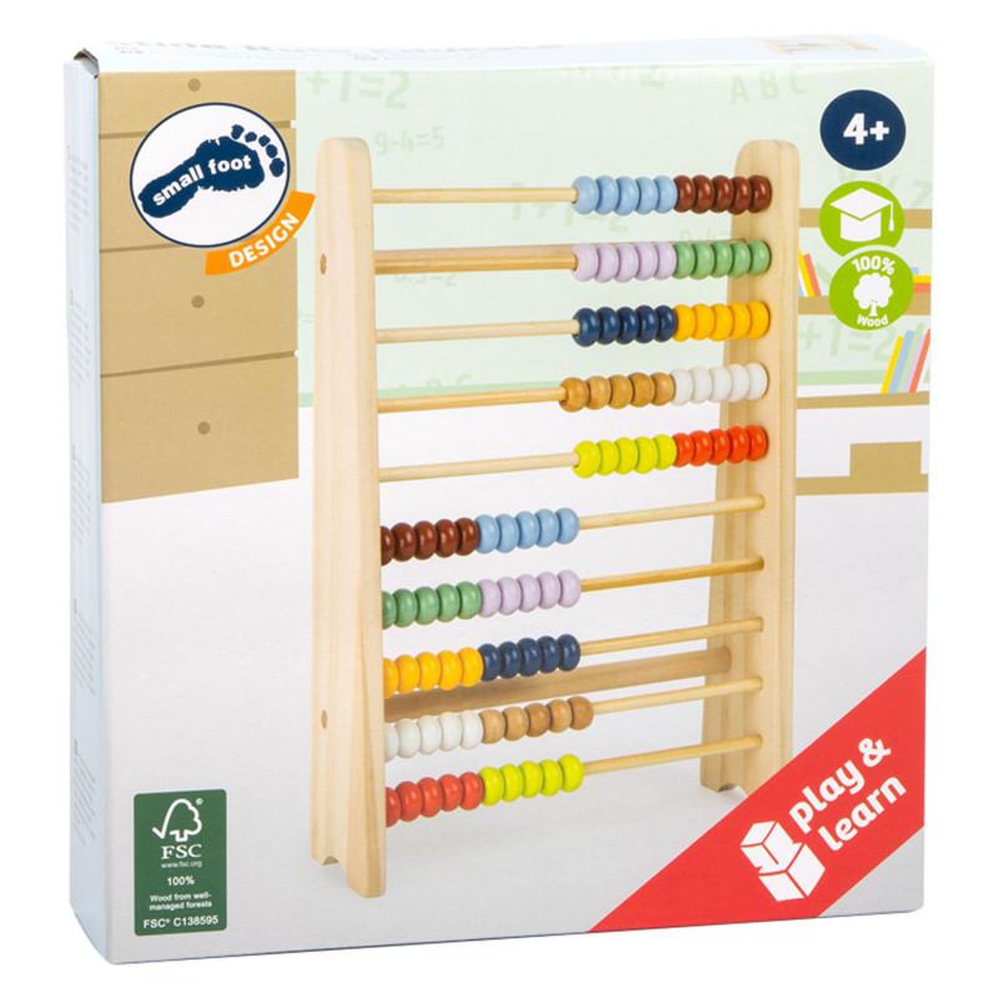 Voir la diapositive 2 : SMALL FOOT Small Foot - Wooden Abacus 11326