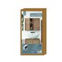 Voir la diapositive 6 : The Home Deco Factory Armoire murale 2 portes Bali en cannage - Marron