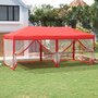Voir la diapositive 1 : VIDAXL Tente de reception pliable avec parois Rouge 3x6 m