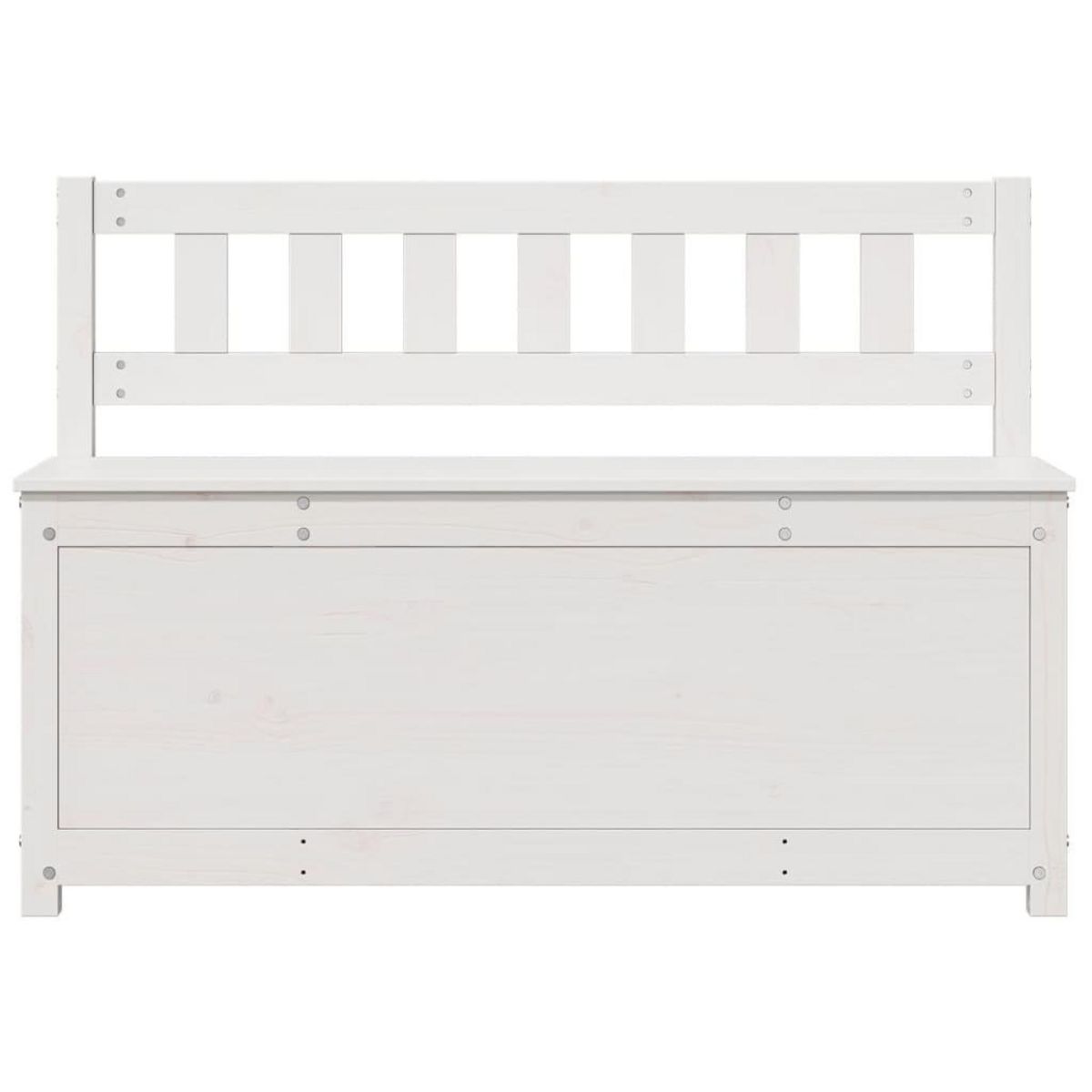 VIDAXL Banc Blanc 110x41x76,5 cm Bois de pin massif