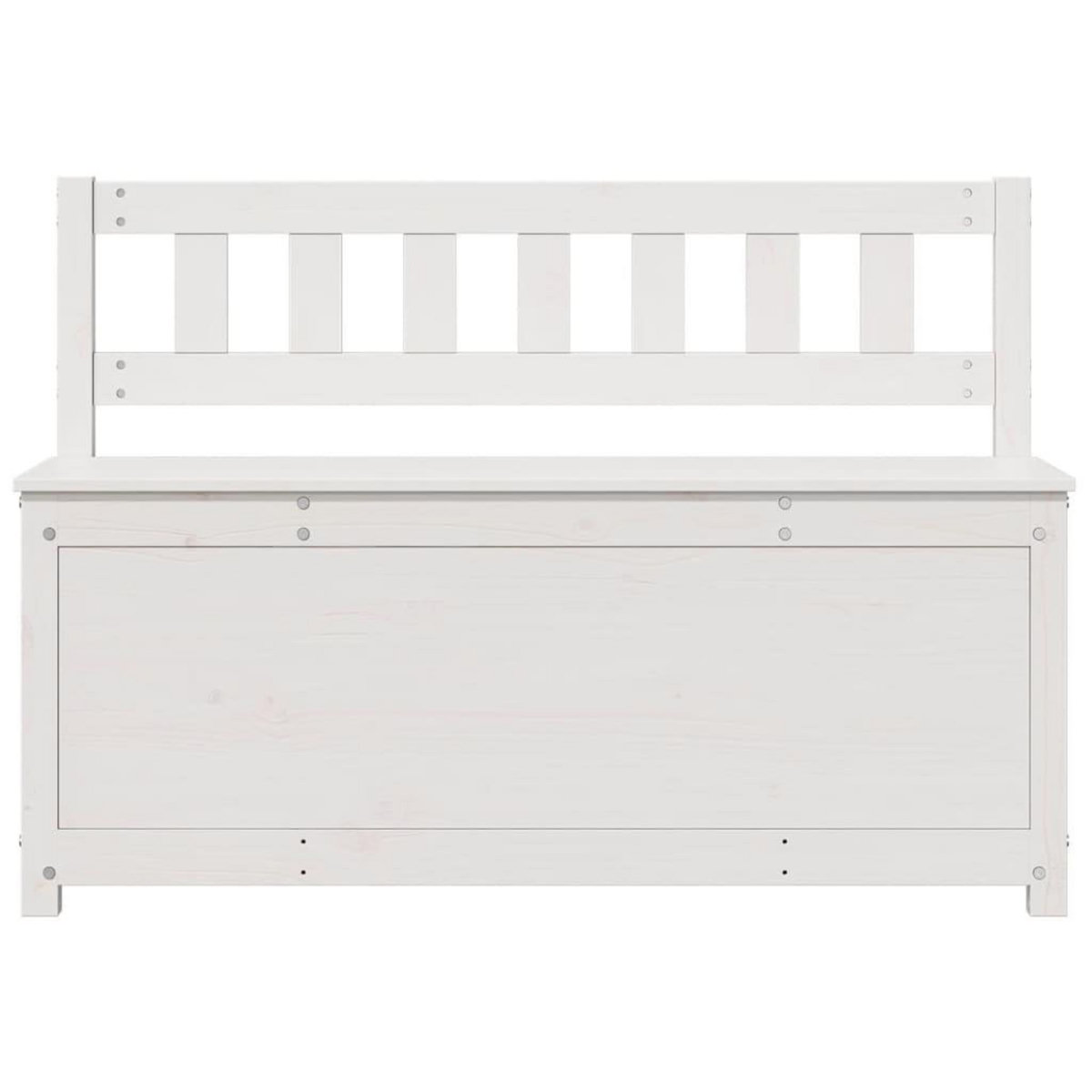 VIDAXL Banc Blanc 110x41x76,5 cm Bois de pin massif