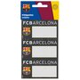 Lot de 9 étiquettes 80x40mm FC Barcelone