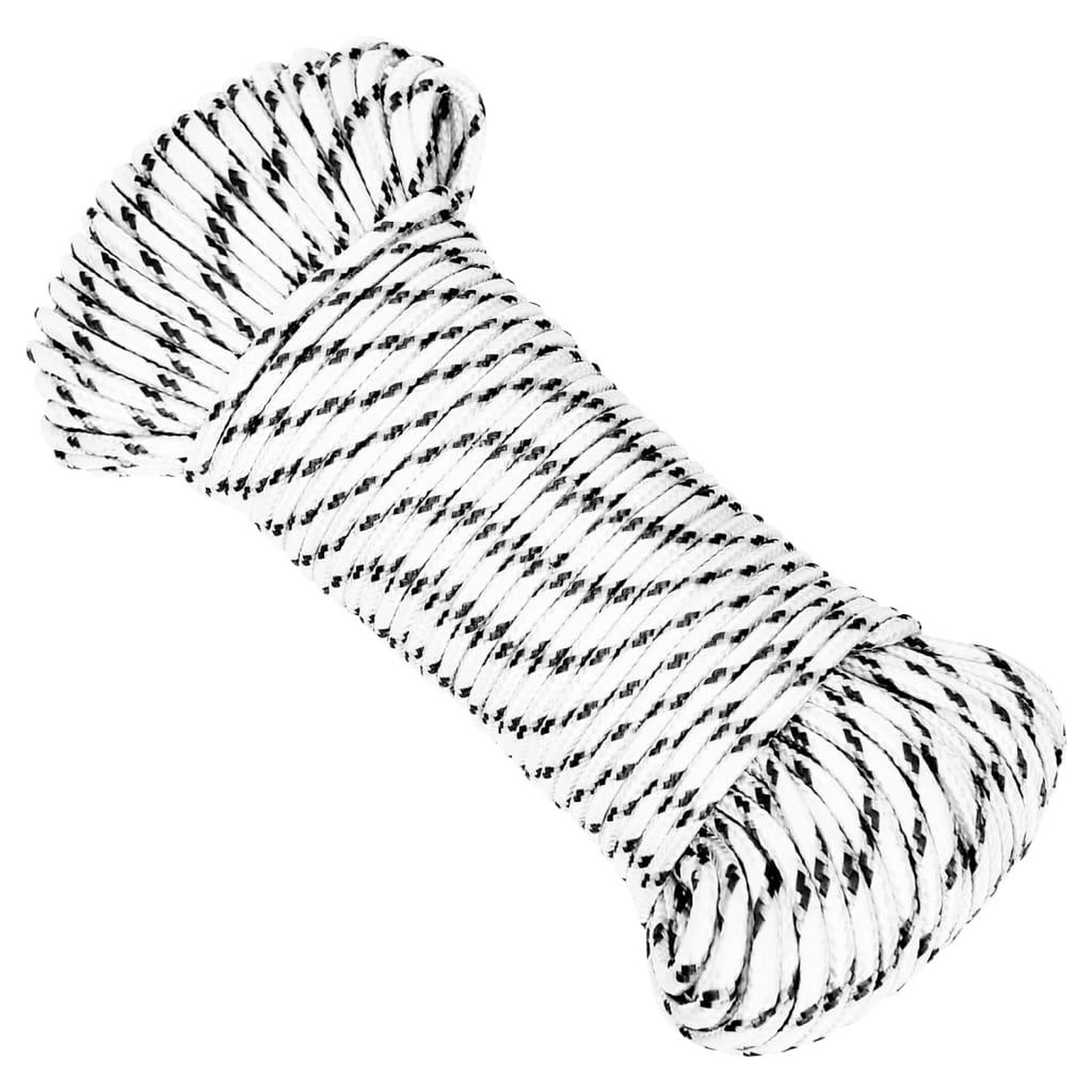 Voir la diapositive 1 : VIDAXL Corde de bateau tresse Blanc 4 mmx250 m Polyester