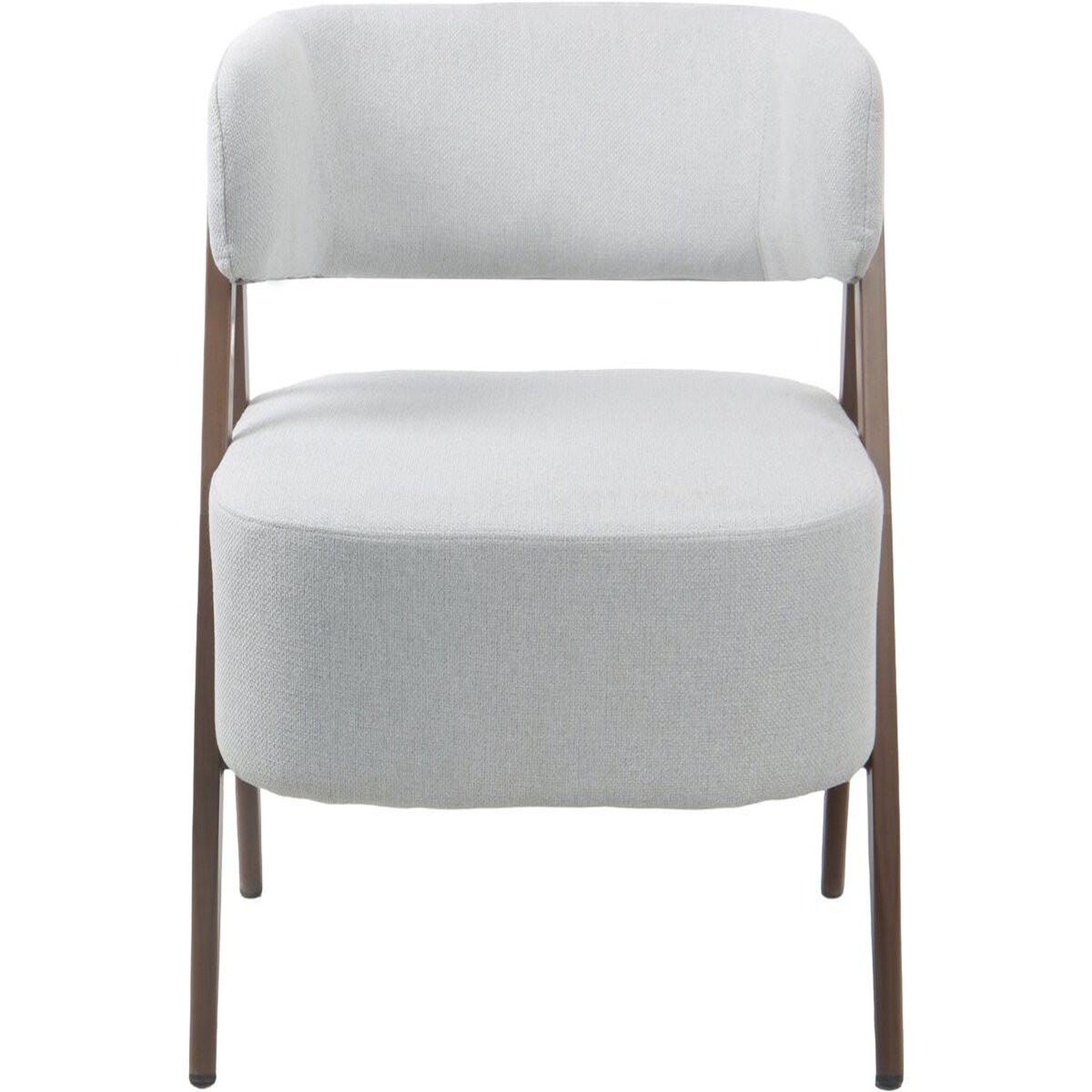 Voir la diapositive 4 : Habitat et Jardin Fauteuil avec structure imitation bois  astra  - gris clair