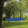 Voir la diapositive 2 : OUTSUNNY Balançoire nid d'oiseau ronde Ø 110 cm 4 anneaux inclus bleu