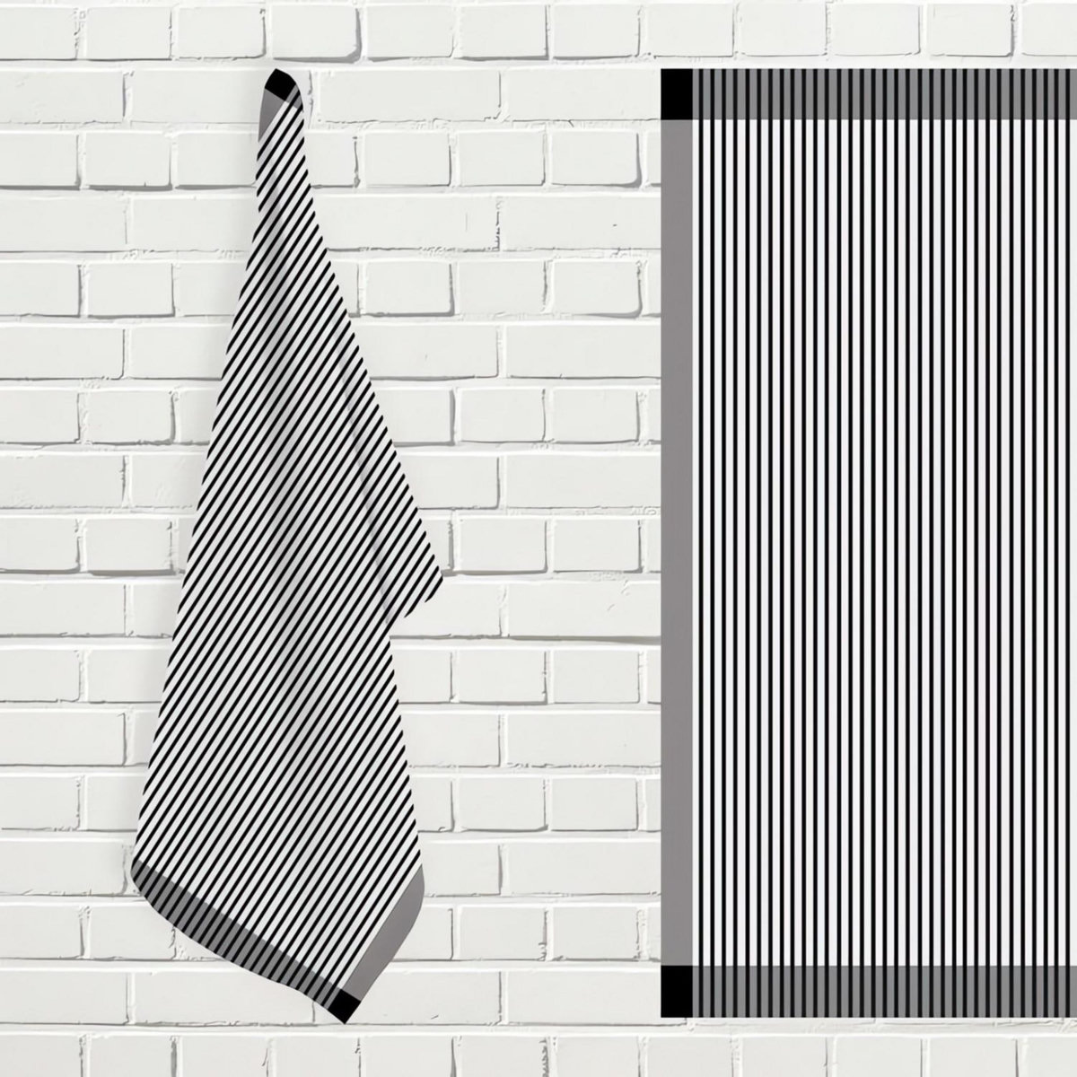 SOLEIL D'OCRE Lot de torchons de cuisine coton KENT, par Soleil d'ocre