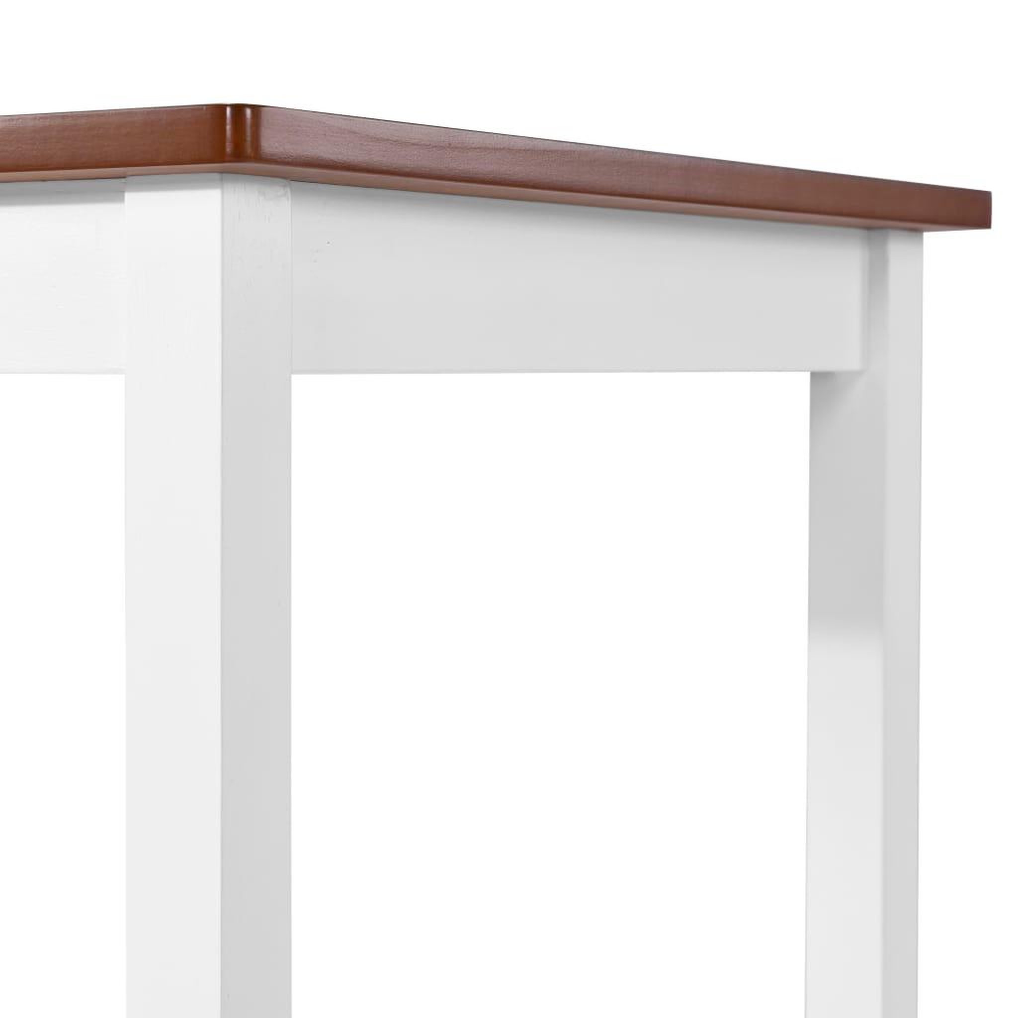 Voir la diapositive 4 : VIDAXL Table de bar bois massif 108x60x91 cm