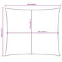 Voir la diapositive 6 : VIDAXL Voile de parasol tissu oxford rectangulaire 2x2,5 m creme