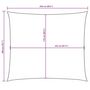 Voir la diapositive 6 : VIDAXL Voile de parasol tissu oxford rectangulaire 2x2,5 m creme