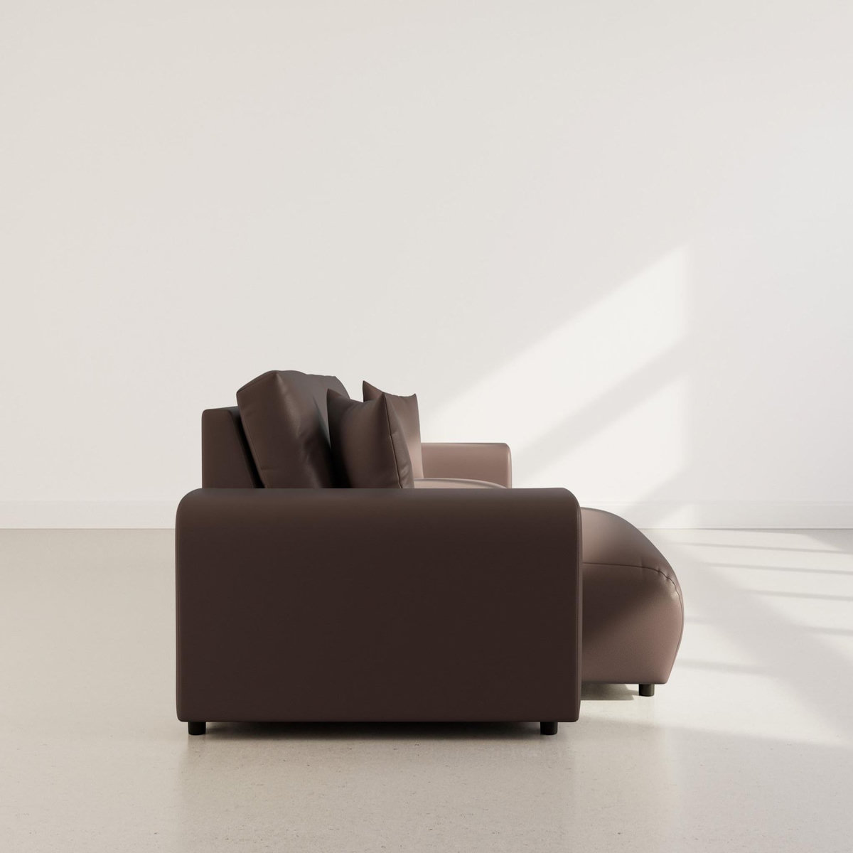 LISA DESIGN Garance - canapé d'angle réversible 4 places en simili