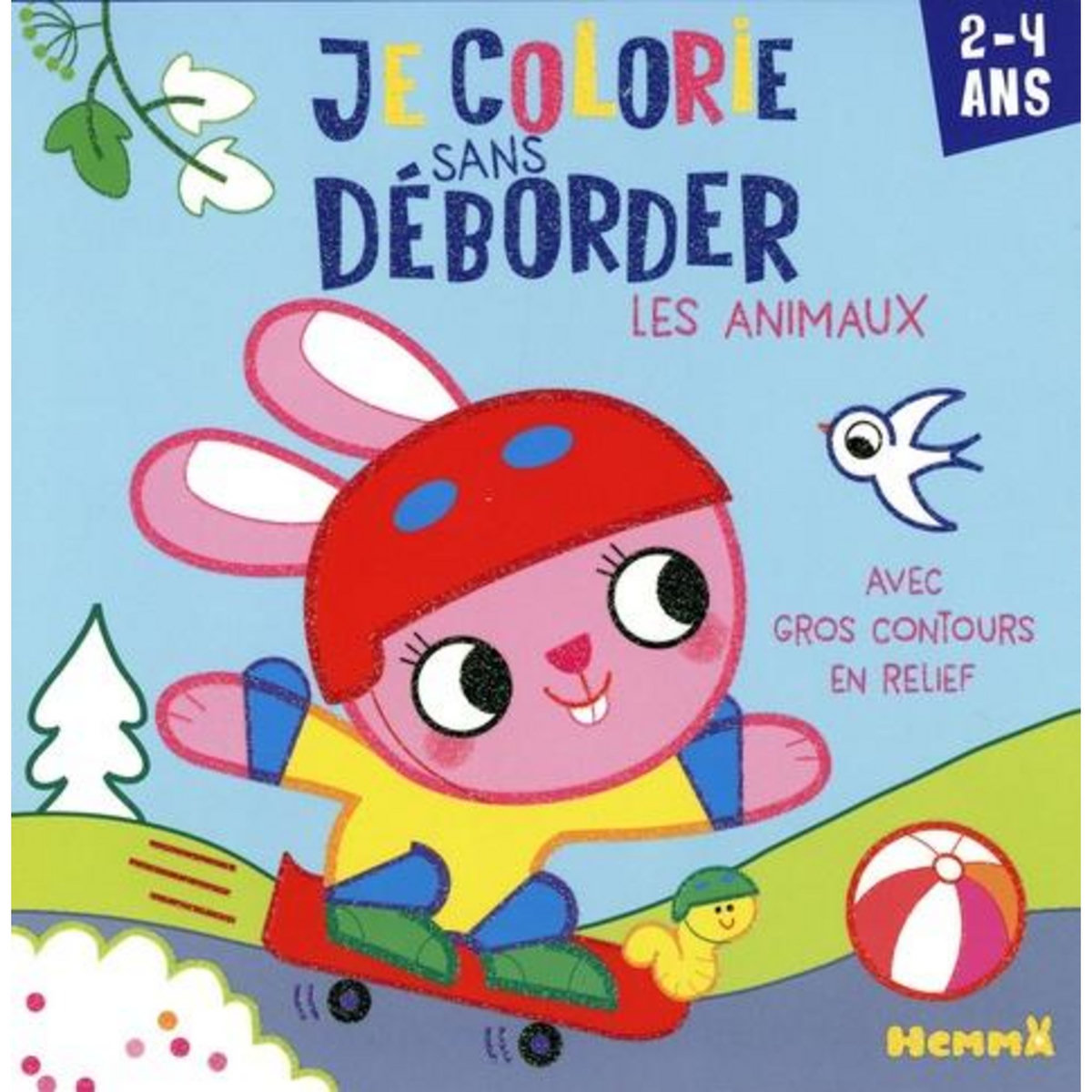 JE COLORIE SANS DEBORDER LES ANIMAUX. AVEC GROS CONTOURS EN RELIEF, Bordoni Chiara