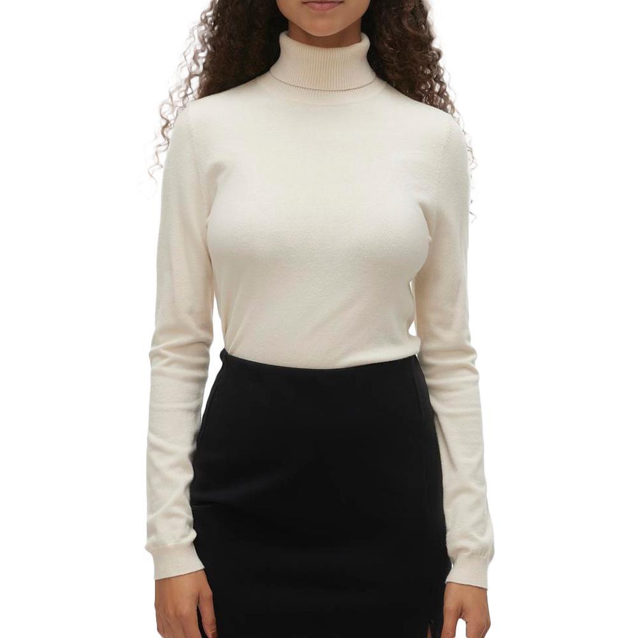 Vero Moda Pull Beige Femme Vero Moda Happiness 95. Coloris disponibles : Beige