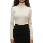 Vero Moda Pull Beige Femme Vero Moda Happiness 95. Coloris disponibles : Beige