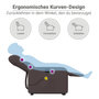 Voir la diapositive 6 : VIDAXL Fauteuil inclinable de massage Marron fonce Tissu